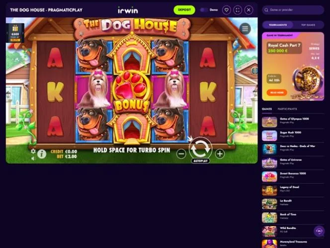 Irwin Casino Zrzut ekranu 3