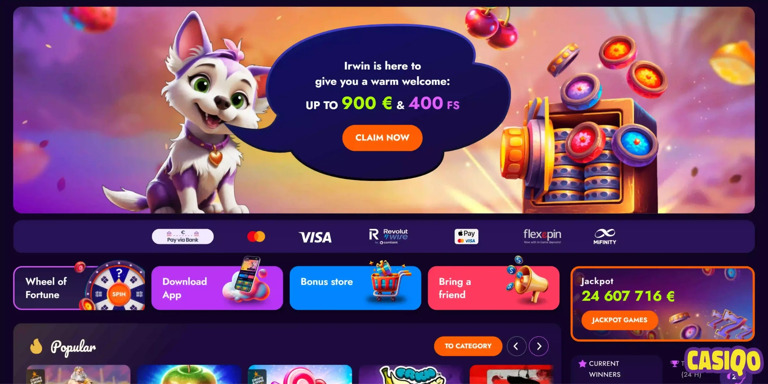 Irwin Casino Zrzut ekranu 2